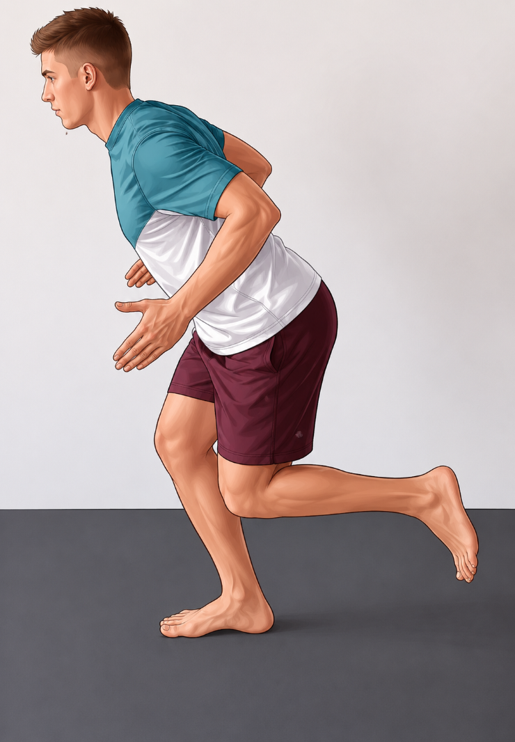 Execução do Agachamento Unipodal (Single-Leg Squat)